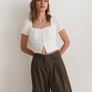 Abercrombie & Fitch Hook and Eyelet Corset Top